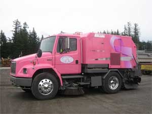 Broom Bear Being Donated to Promote Breast Cancer Cure