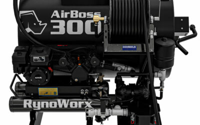 RynoWorx AirBoss 300 Air-Operated Spray System Exclusively at Asphalt Kingdom